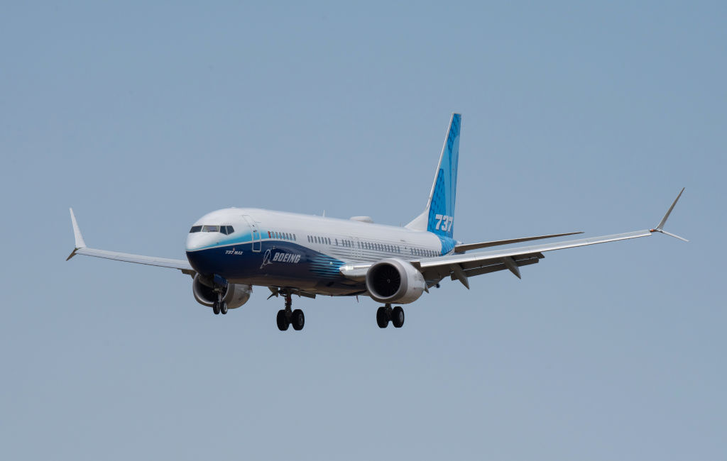 Earlier this year, the door of a 737 MAX Alaska Airlines flight flew off mid-flight. Credit: Getty