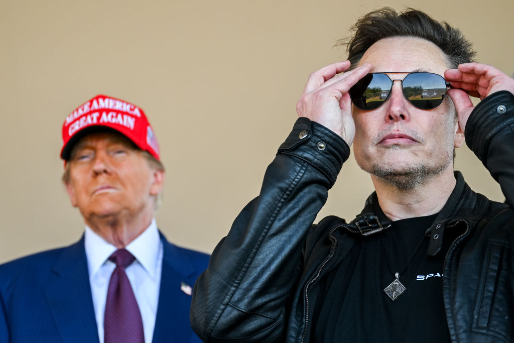 Elon Musk has been accused of artificially boosting pro-Trump posts on X. Credit: Getty