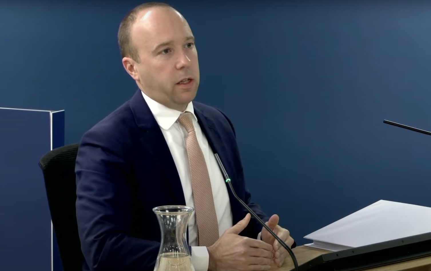 The former health secretary told the inquiry that other parts of Government wanted to release lockdown measures 'too soon'. Credit: Sky News/YouTube