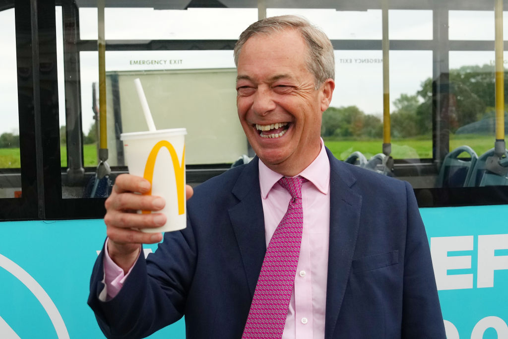 Nigel Farage's party still remains pensioner-coded. Credit: Getty