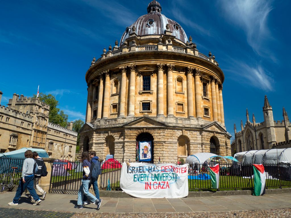 The Radcliffe Camera has become a locus for Oxford's Palestine protests. Credit: Getty