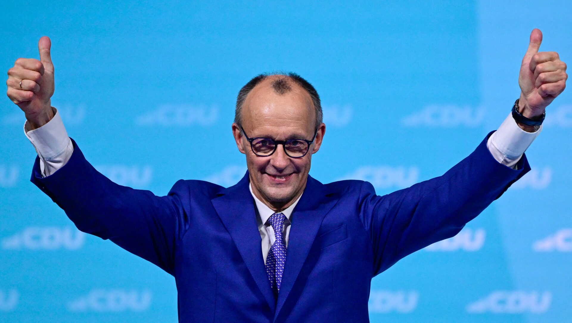 CDU leader Friedrich Merz has made no attempt to silence pro-Russia elements in his party. Credit: Getty
