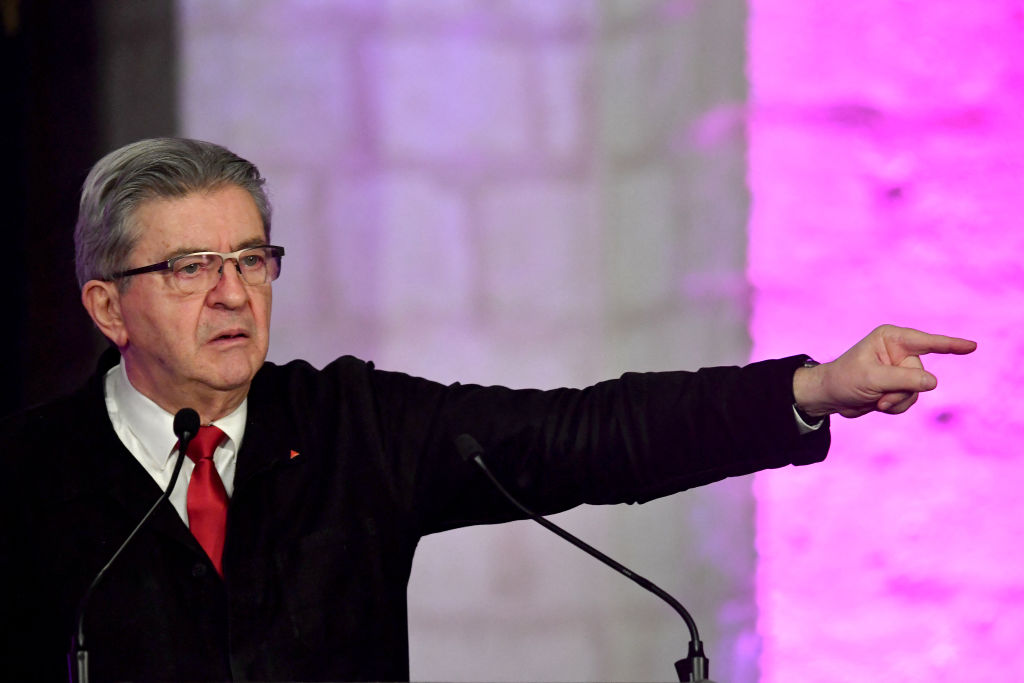 Jean-Luc Mélenchon has proved an unlikely ally for Marine Le Pen. Credit: Getty