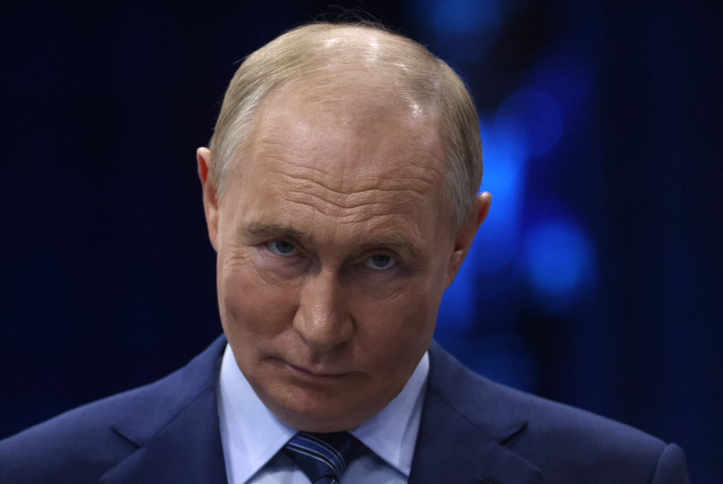The Russian President stands to gain from either a peace deal or a longer war. Credit: Getty