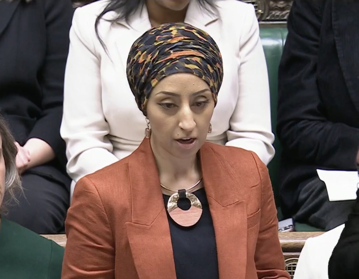 Abtisam Mohamed speaks in Parliament after her detention in Israel. Credit: Parliamentlive.tv
