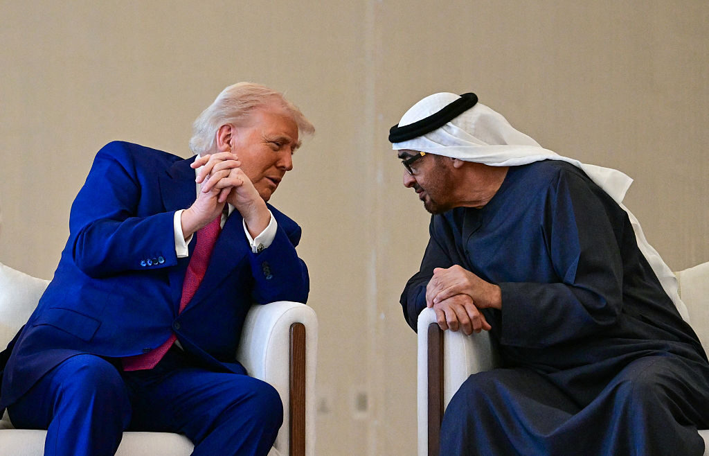 Trump meets UAE President Sheikh Mohamed bin Zayed Al Nahyan. Credit: Getty