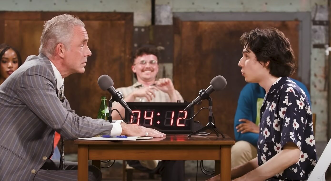 The Canadian psychologist claims he is a 'new kind of Christian'. Credit: Jubilee/YouTube