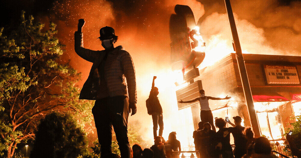 Minnesota descended into lawlessness after the George Floyd killing. Credit: Getty