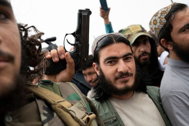 America left some $7 billion of military hardware in Afghanistan. Wakil Kohsar/AFP via Getty. 