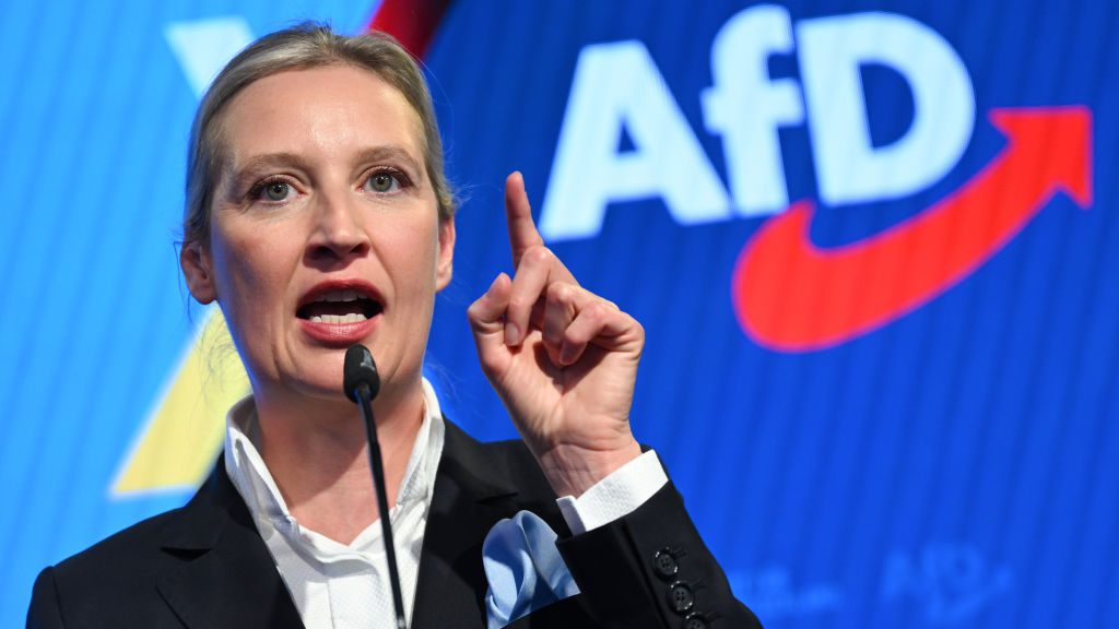 AfD co-leader Alice Weidel has attacked the classification of her party as extremist. Credit: Getty