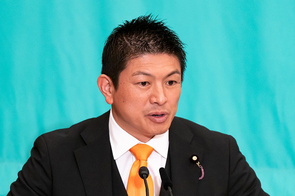 Sanseito leader Sohei Kamiya scored a strong result in today’s election. Credit: Getty