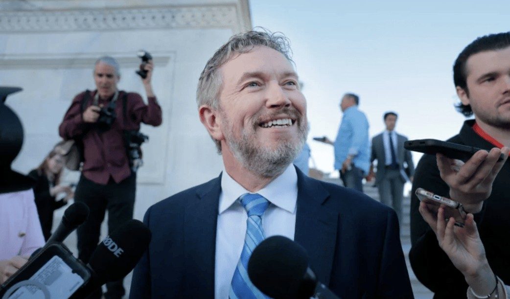 Elon Musk has thrown his support behind Thomas Massie. Credit: Getty