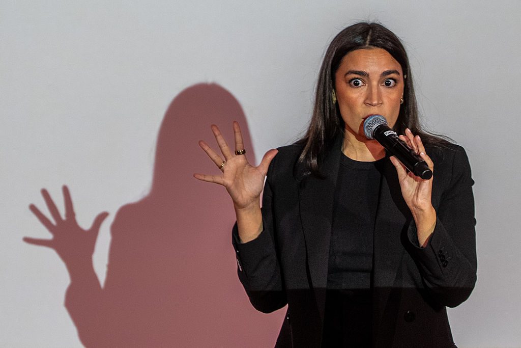 AOC's Green New Deal lives on in spirit. Credit: Getty
