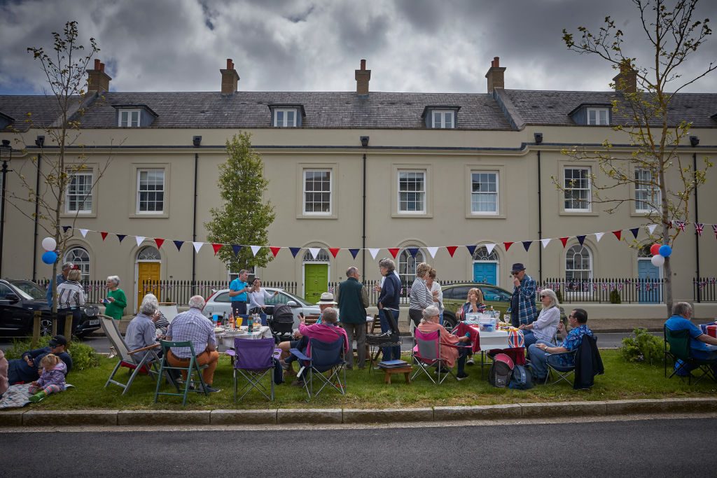 Poundbury residents celebrate the Coronation of King Charles III and Queen Camilla in 2023. Credit: Getty