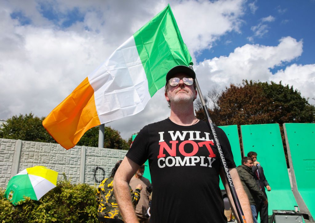 Ireland’s anti-immigration movement has developed in tandem with England’s. Credit: Getty