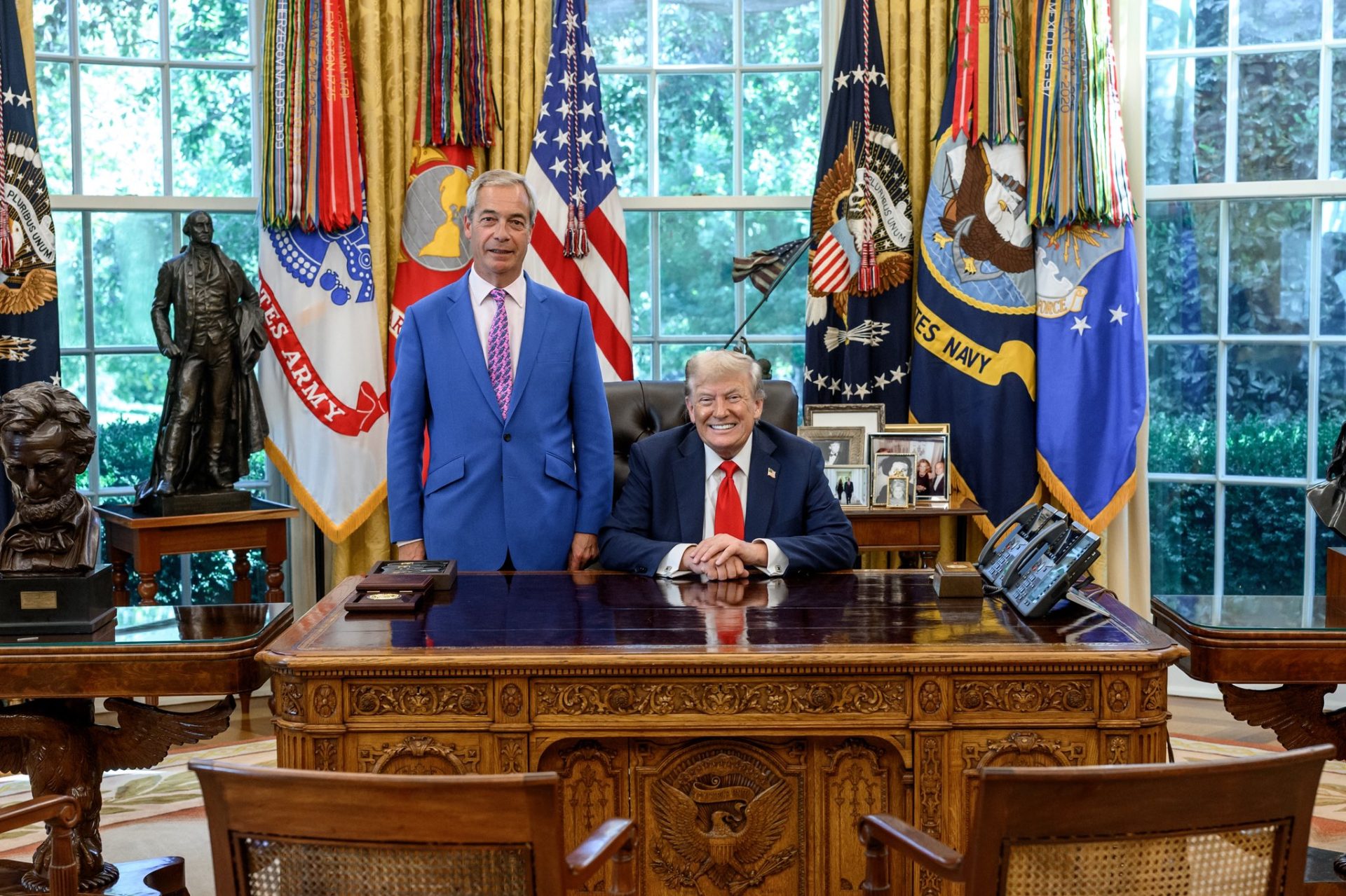 The MAGA mafia. Credit: X/Nigel Farage