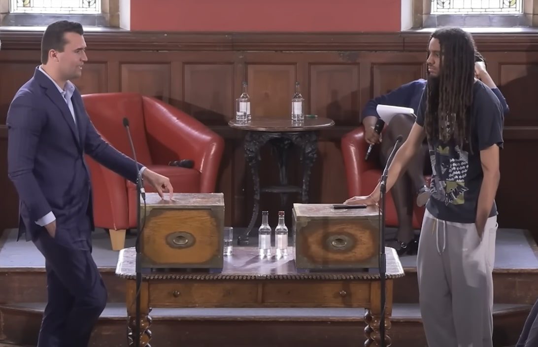 The President-Elect (right) celebrated the news that Charlie Kirk had been shot. Credit: Getty