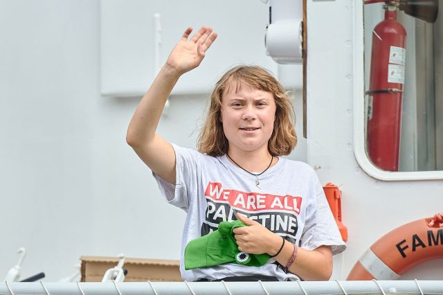 'Greta Thunberg’s graduation from climate heroine to Palestine campaigner is emblematic of how green politics has been submerged in a wider protest agenda.' Mario Wurzburger/Getty Images