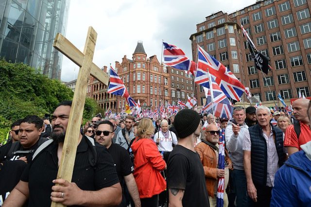 Protestors at the Unite the Kingdom rally last month. Credit: Getty