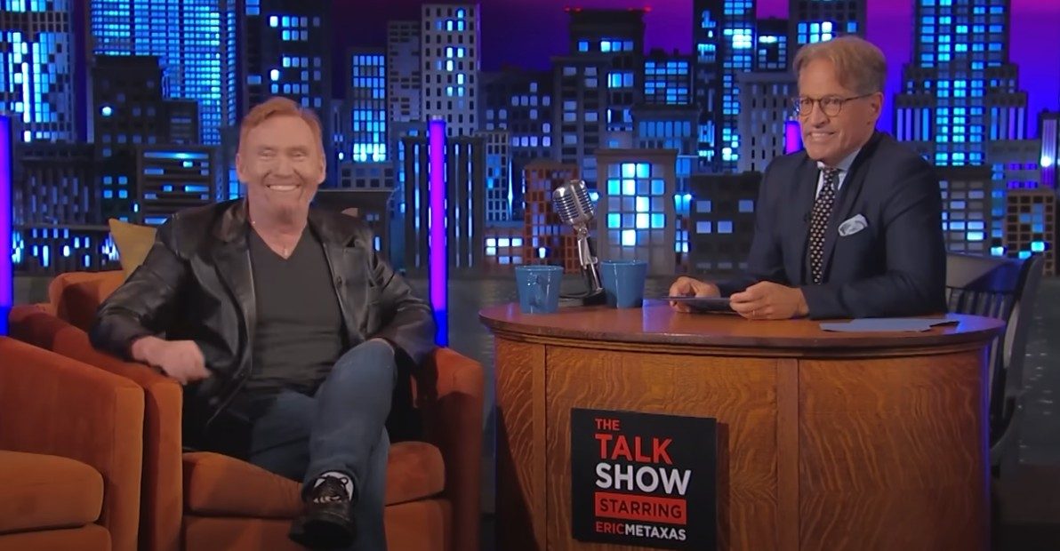 Danny Bonaduce (left) appears on the Talk Show with Eric Metaxas. Credit: YT