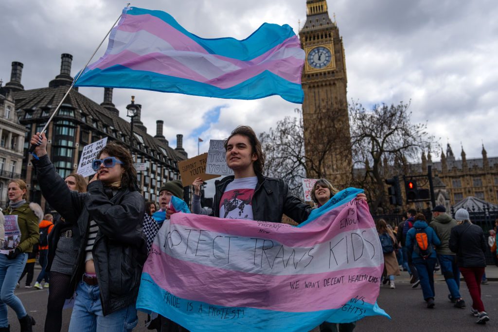 Men are far more likely to think trans rights have gone 'too far' than women. Credit: Carl Court/Getty.
