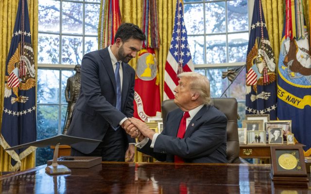 Jim Watson/ Getty Images. Zohran Mamdani with Trump in the Oval Office. 