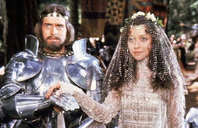 'Light gleams from his heroes’ burnished Gothic armour, beaten from polished aluminium for added brilliance'.('Excalibur'/IMDB)