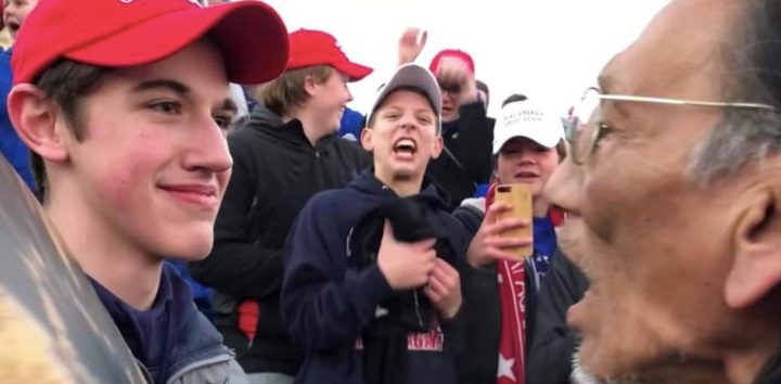 The Covington kids were exonerated of harassing a Native American man at the Lincoln Memorial in 2019. Credit: X