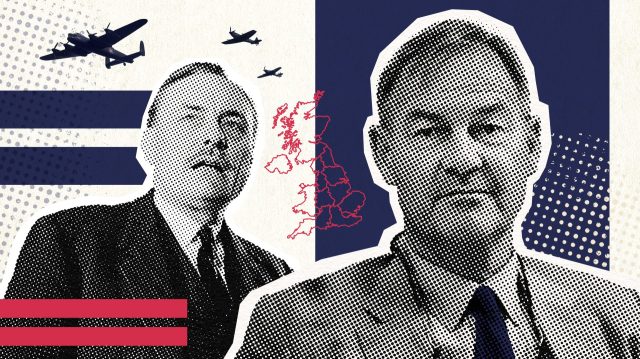 Powell, left, remains a radioactive presence in British immigration discourse. (Credit: Getty)