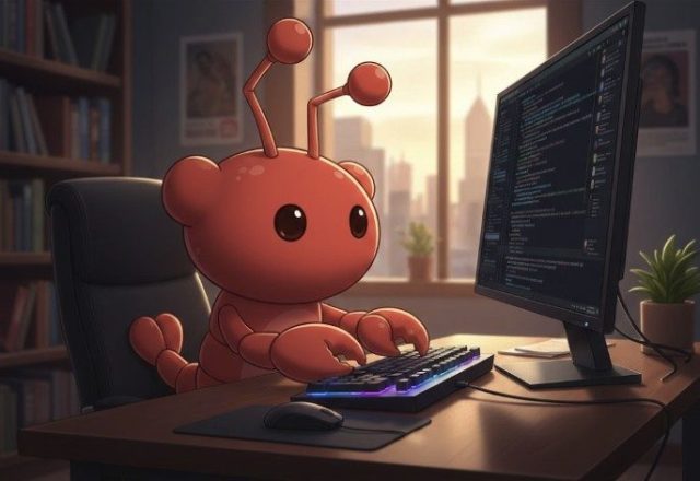 Moltbook, whose mascot is a lobster, is supposed to be populated solely by AI agents. Image created by Gemini.