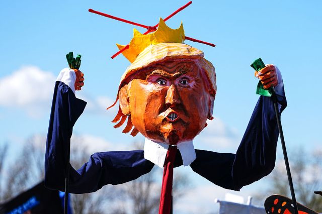 An effigy of Donald Trump as seen at a No Kings rally in Washington, DC over the weekend. Credit: Getty 