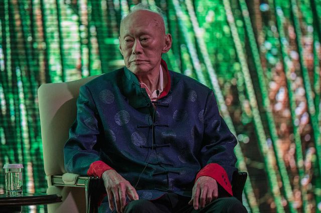 Singaporean strongman Lee Kuan Yew in 2013. Credit: Getty