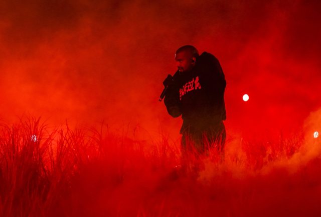 Kanye West performing in 2024. (China News Service/Getty)