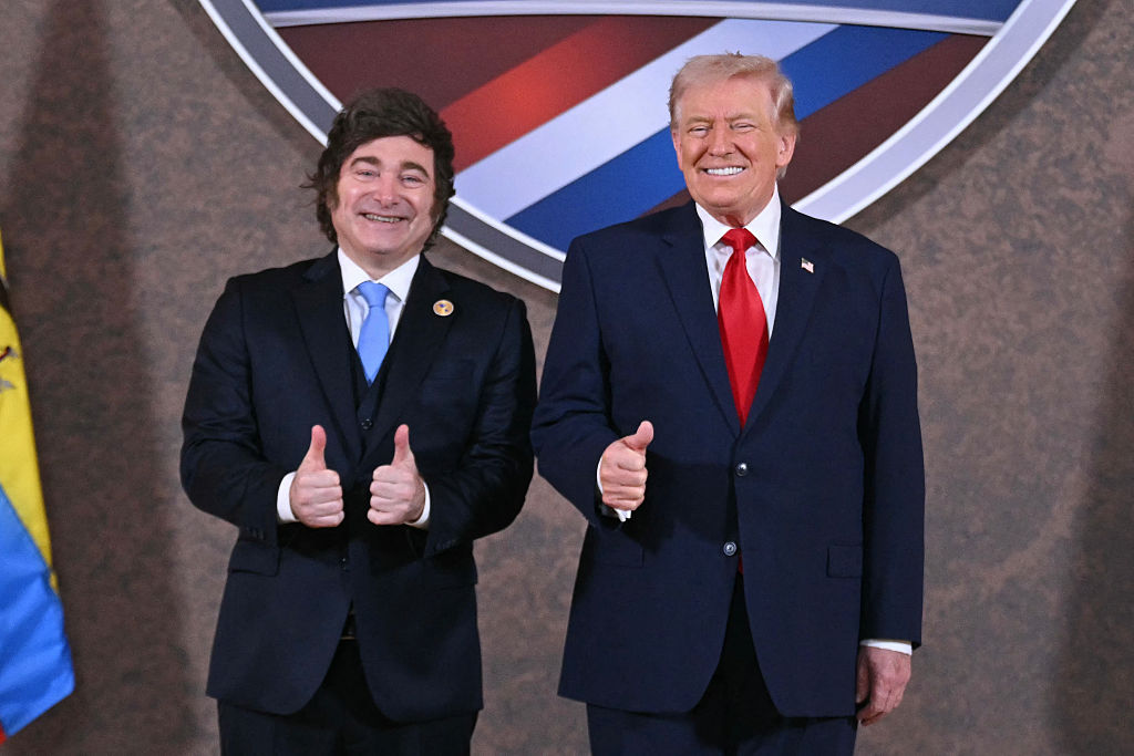 ‘Milei is shrewd enough to know that Trump is the world’s most unreliable ally if the going gets tough.’ Credit: Getty