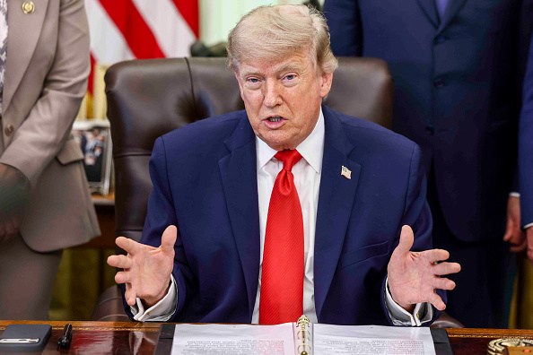 Trump announced the peace deal last night, but it will be signed with Iran on Friday. Credit: Getty