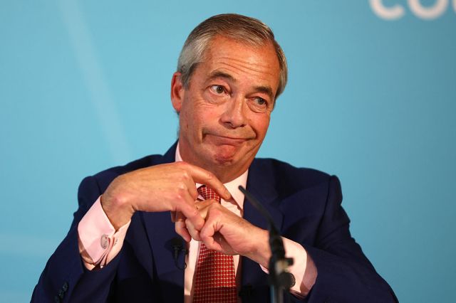 Farage’s inaugural Substack post, published on Sunday, was a response to the death of Henry Nowak. Credit: Getty