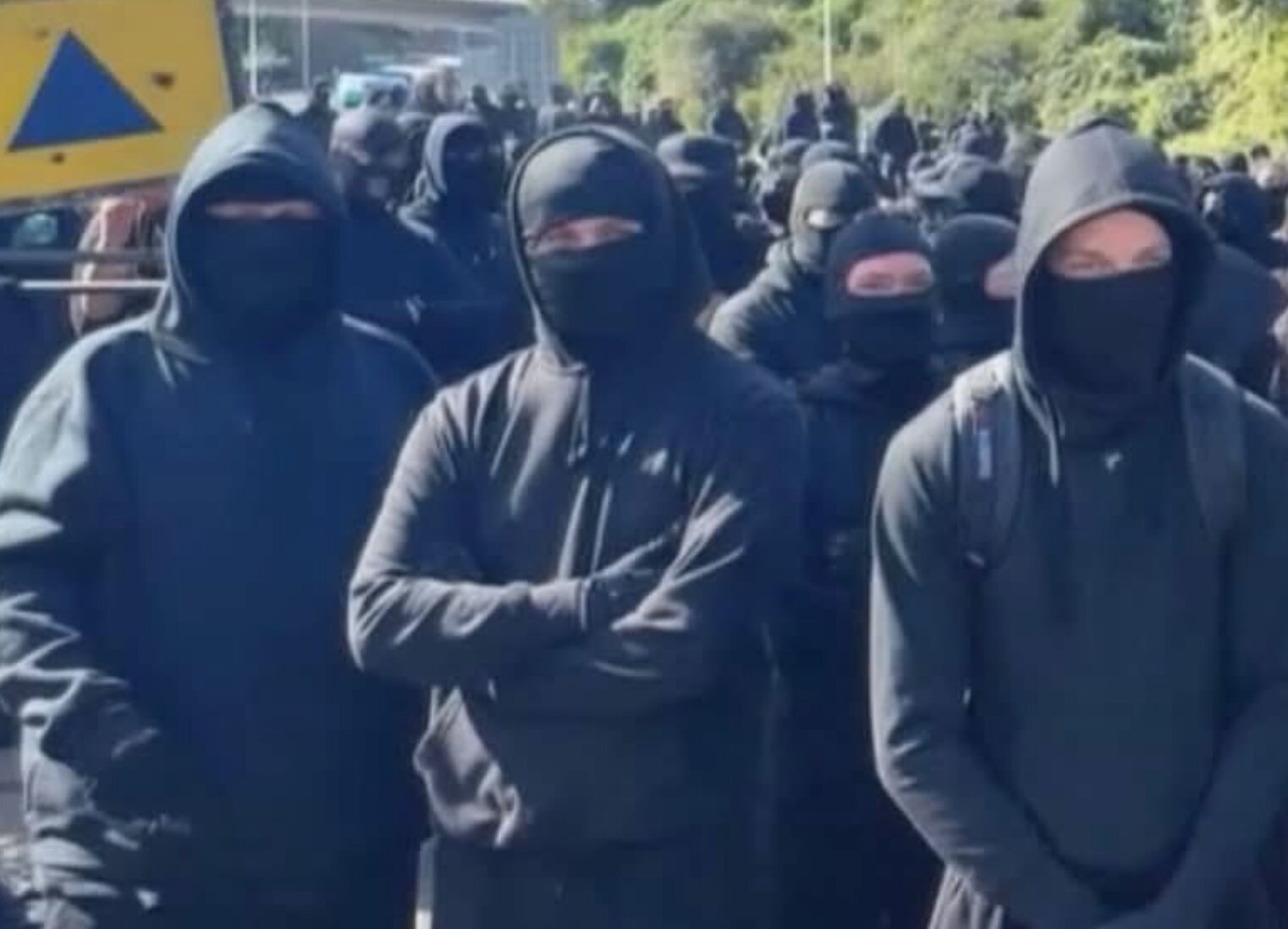 Will the police be able to control future migration protests? Credit: X