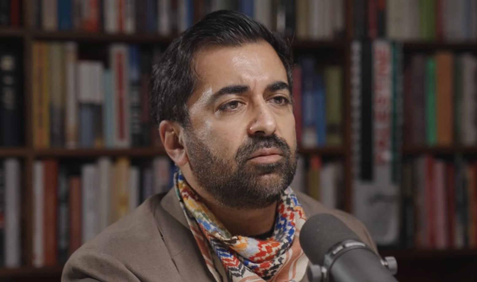 Humza Yousaf speaks to Novara. (Credit: Novara Media)