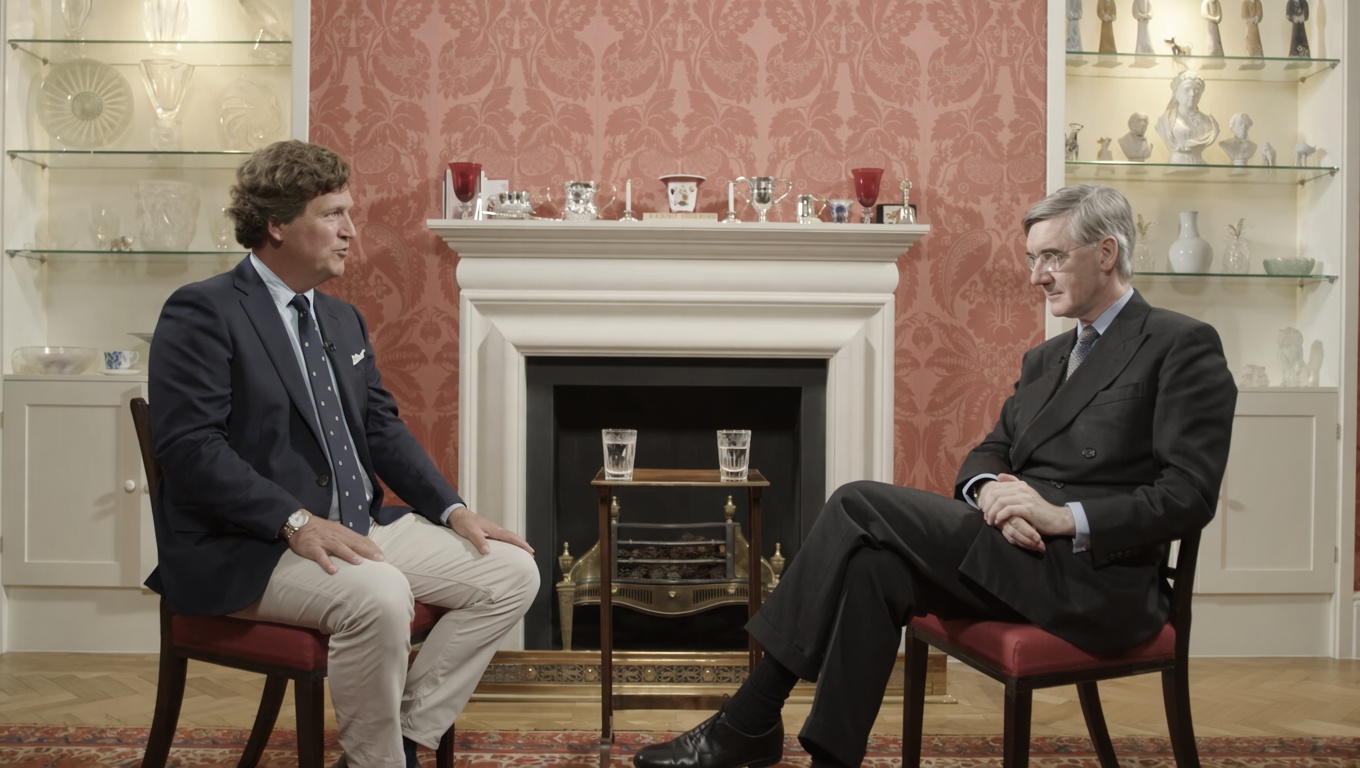 When Tucker met Jacob. Credit: Tucker Carlson/YouTube